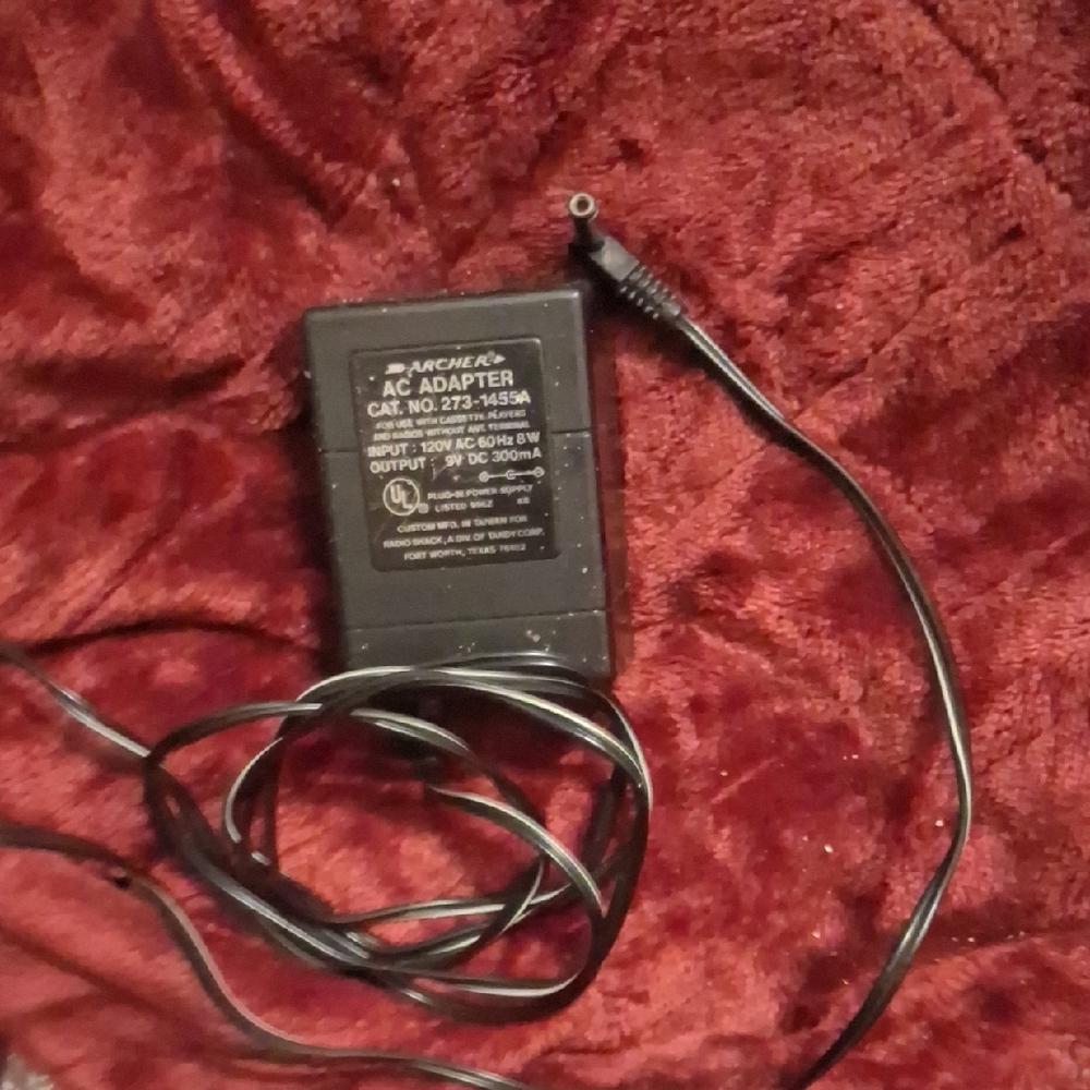 Universal Black AC Adapter for Electronics